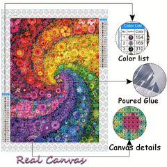 Abstract Flower Full Diamond Painting Kit