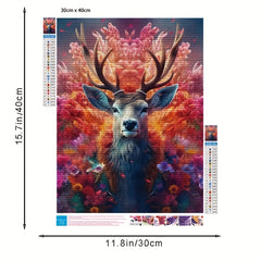 Deer Diamond Painting Kit - Full Drill Crystal Rhinestone Embroidery Art