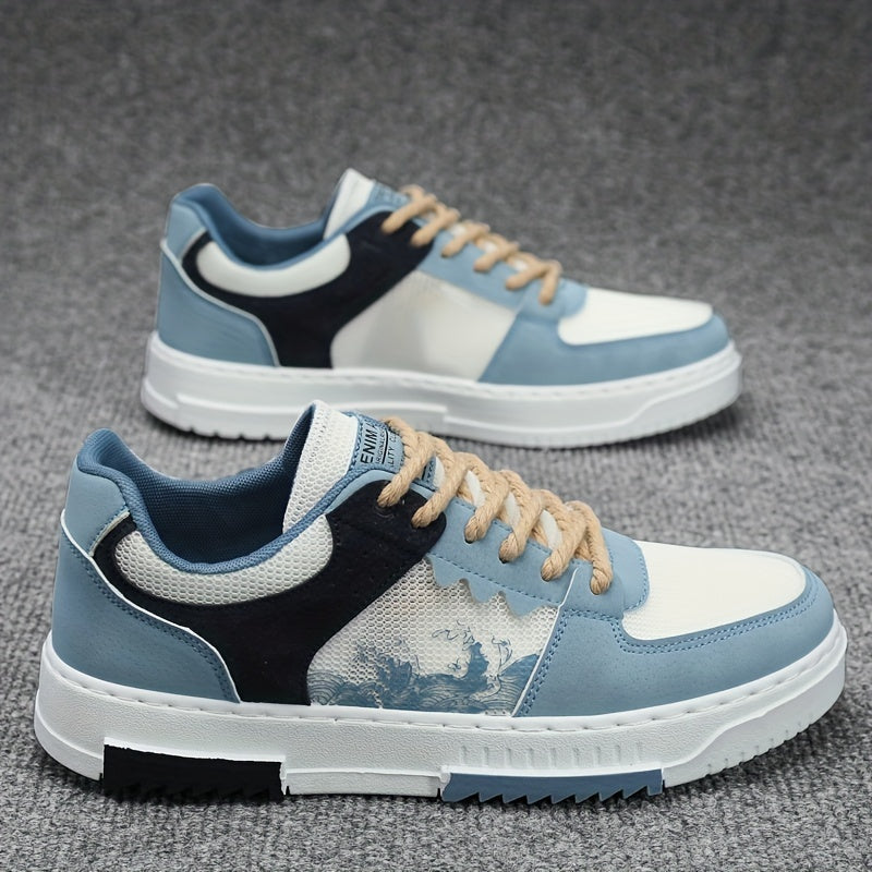 Casual Men's Lace Up Sneakers for Daily Wear