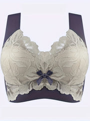 Floral Lace Wireless Bra Stretchy Intimates Lingerie