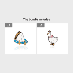 Courage Duck Brooch Pin Men Women Novelty Pins Bags Jackets Hats
