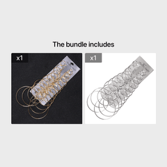 Hoop Earrings 12 Pairs Set Exaggerate Accessories For Women Girls Gift