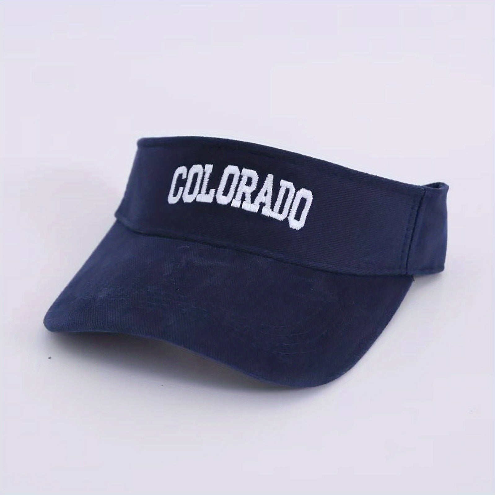 Men's Embroidered Letter Sun Hat Wide Brim Peaked Cap