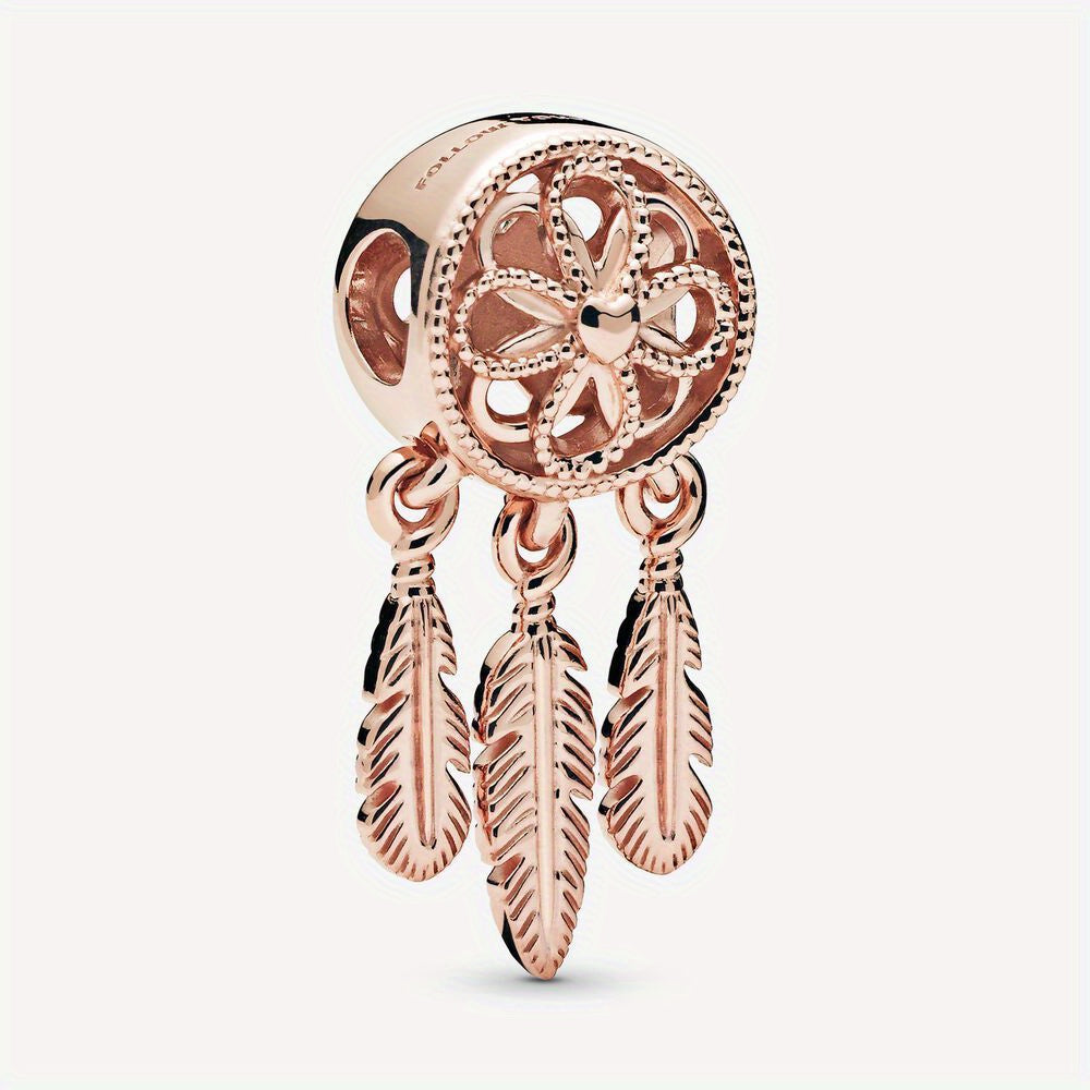 Rose Balloon Fox Tortoise Charm Bead Pendant for DIY Bracelet