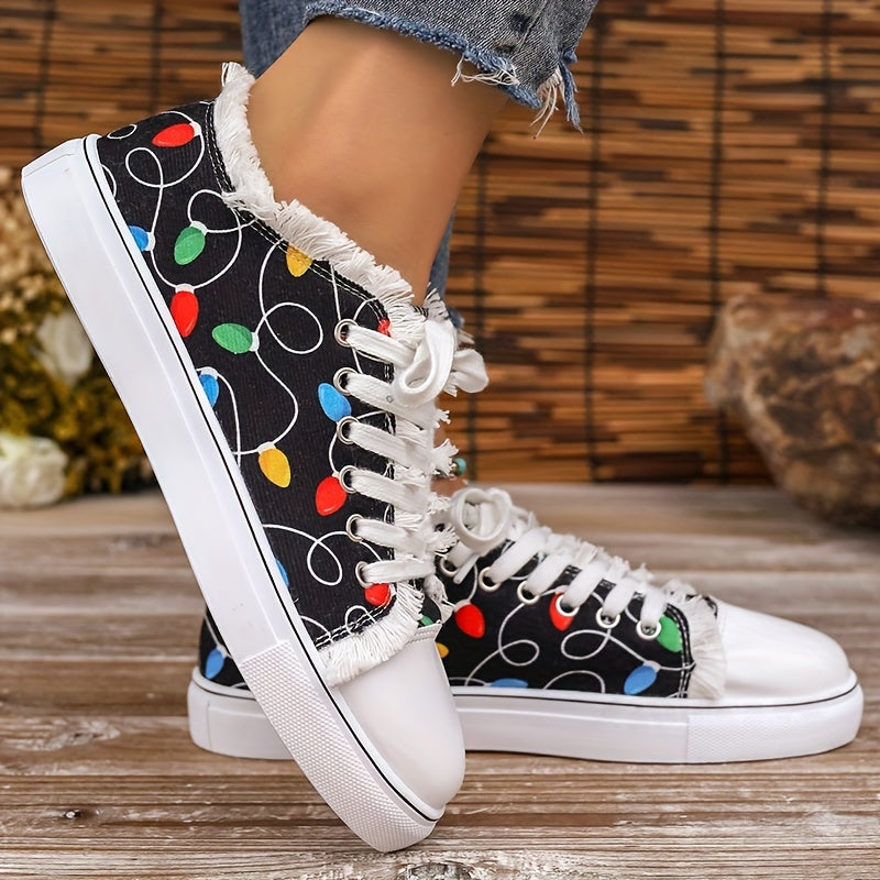 Women's Lace Up Low Top Flat Shoes Comfortable Casual Sport Shoes