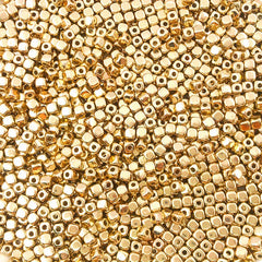 Gold Spacer Beads for DIY Jewelry Making - 100-400pcs Heart Star Round Square