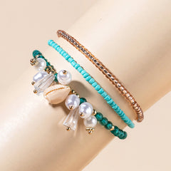 Bohemian Bead Bracelets for Women, Stackable Stretch Friendship Jewelry