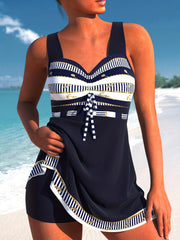  Anchor Print Tankini Two Piece Set