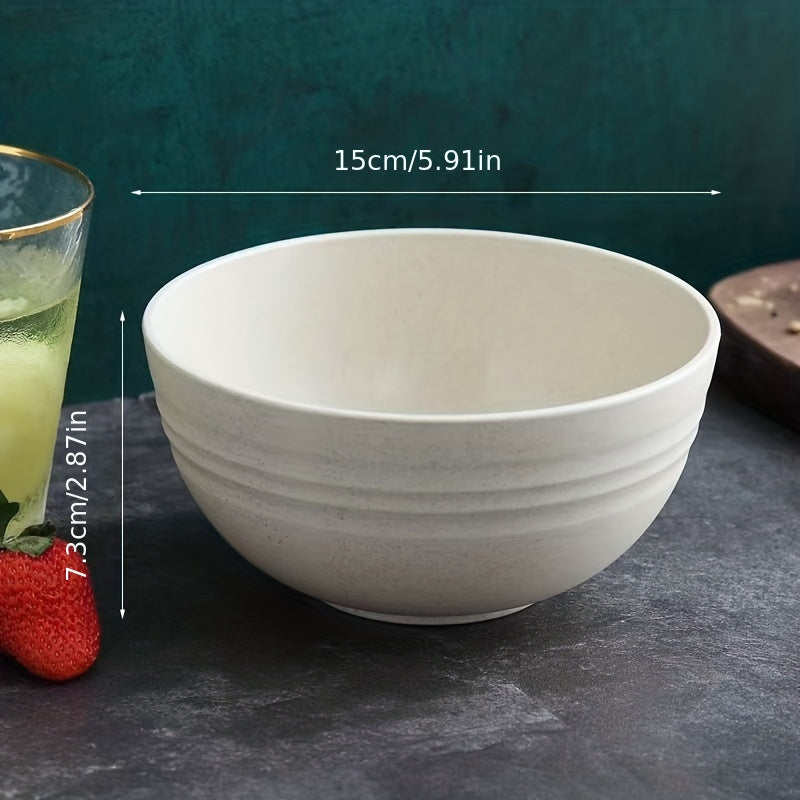 6pcs Unbreakable Cereal Bowl Microwave Dishwasher Safe