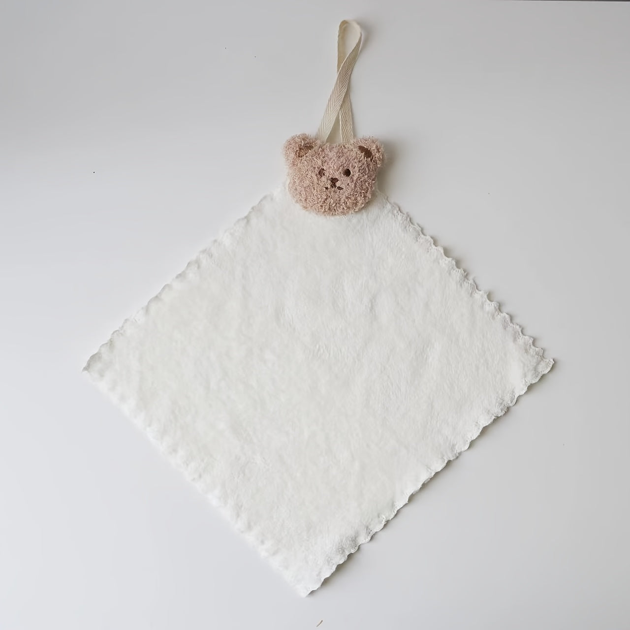 Absorbent Hanging Hand Towel - Soft Polyester - Neutral Colors
