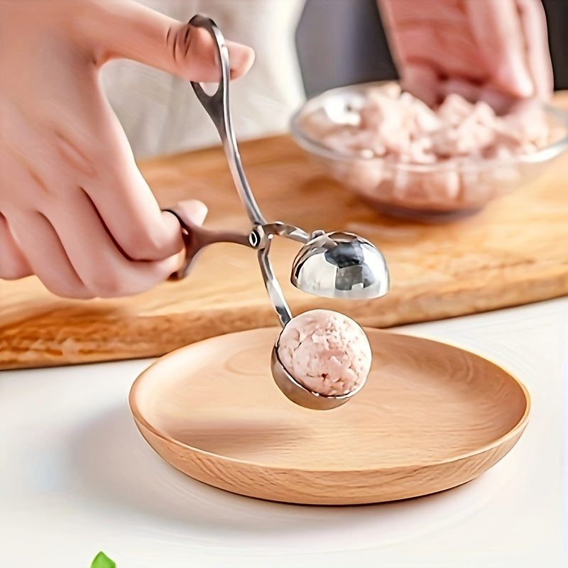Stainless Steel Non-stick Meatball Maker Tongs Cake Pop Meatball Maker Ice Tongs