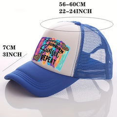 Men's Love Letter Print Peaked Cap Street Baseball Cap