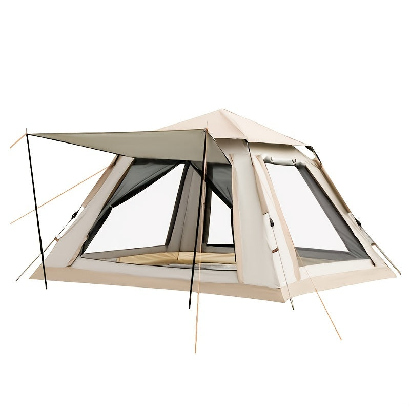 Windproof Camping Tent with Poles, Rainproof, Suitable for Camping
