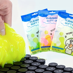 Car Cleaning Gel 4pcs Set Car Detailing Tools Car Interior Cleaner