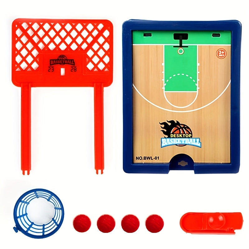 Mini Desktop Basketball Hoop Finger Shooting Machine 2 Players Games for Kids