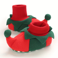 Christmas Cartoon Baby Boots Soft and Warm for Indoor Outdoor Walking