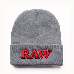 RAW Embroidered Beanie Hat