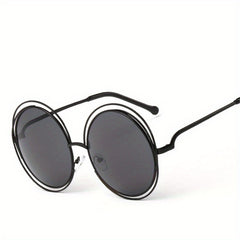 Oversized Round Sunglasses Hollow Summer UV400 Sun Shades