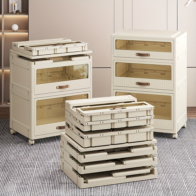 1pc Foldable Wardrobe Organizer Drawer Storage Box Household Storage