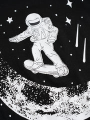 Boys Astronaut Skateboard Rocket Pajamas Set