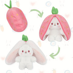 17.78 cm Reversible Bunny Pillow Plush Toy