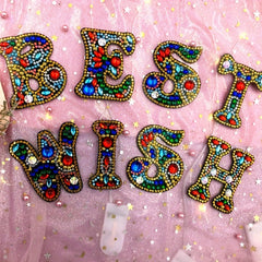 DIY English Letters Keychain Pendant
