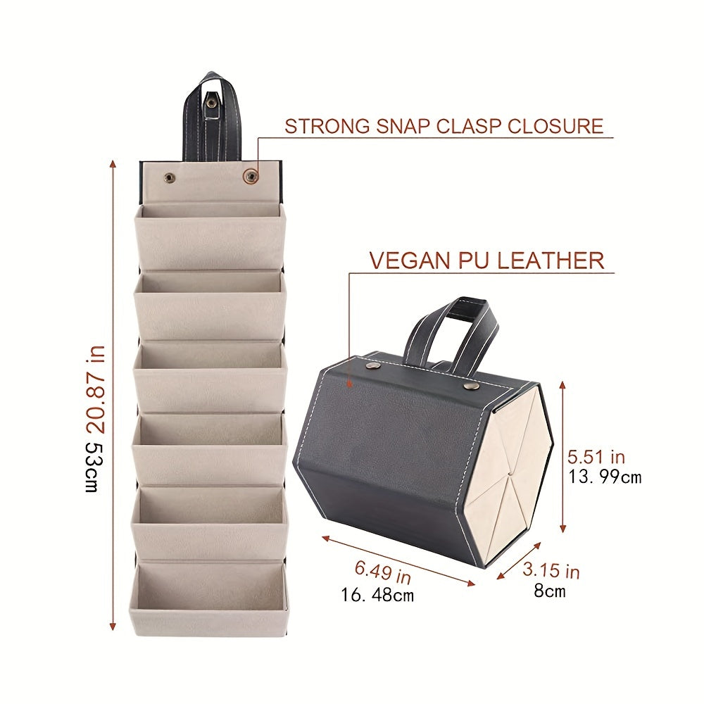6 Slot Sunglasses Organizer EyeGlasses Storage Display Travel Case