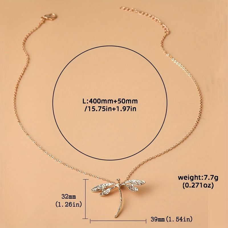 Dragonfly Necklace Natural Insect Pendant Gift For Girlfriend Mother