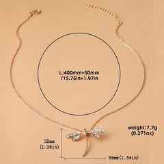 Dragonfly Necklace Natural Insect Pendant Gift For Girlfriend Mother