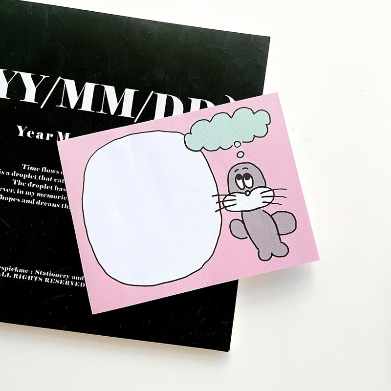 Adorable Cartoon Puppy Sticky Notes for Girls
