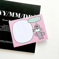 Adorable Cartoon Puppy Sticky Notes for Girls