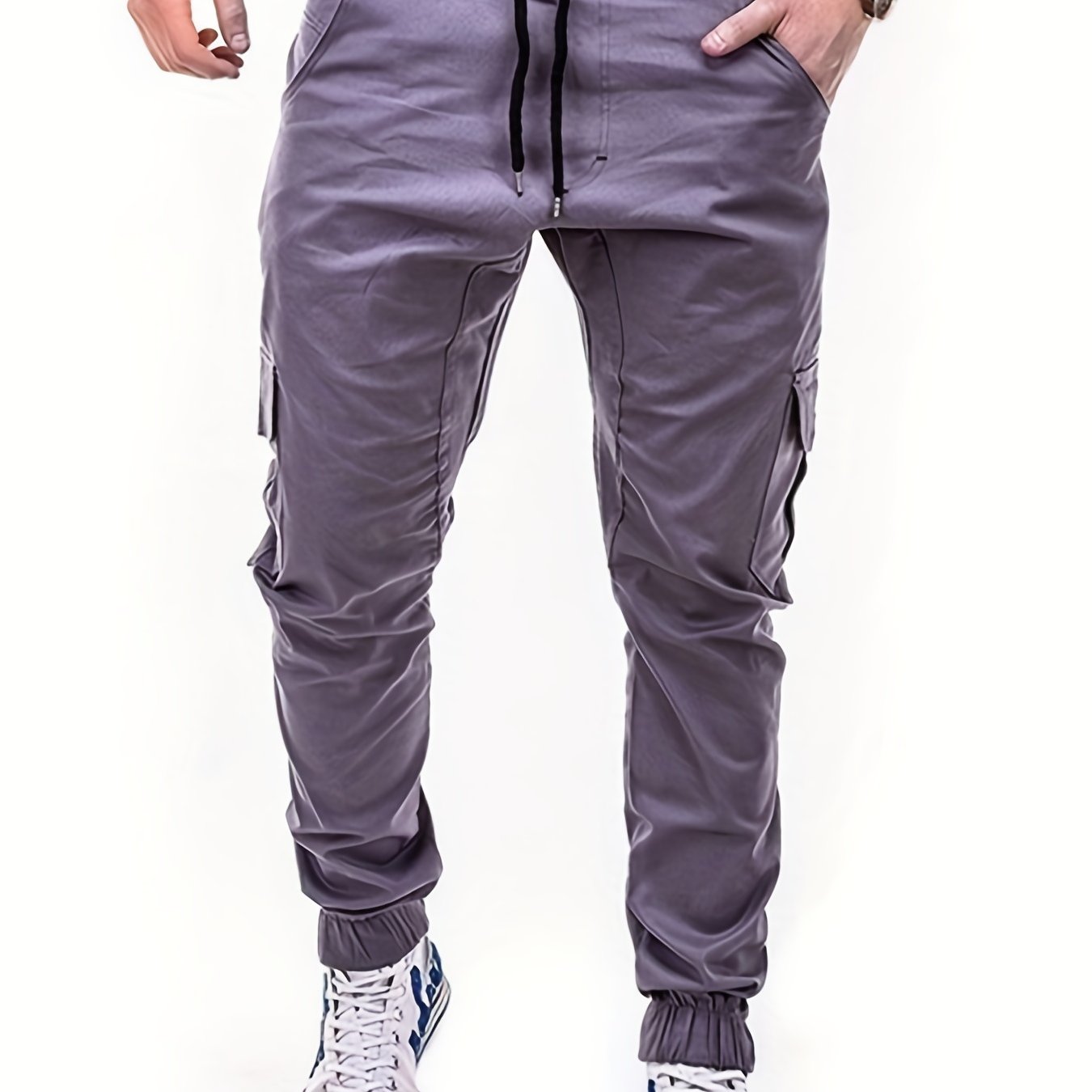 Men's Drawstring Cargo Jogger Pants
