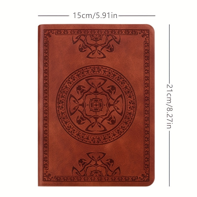 Retro A5 Notebook PU Leather Diary with Embossing - Perfect Gift