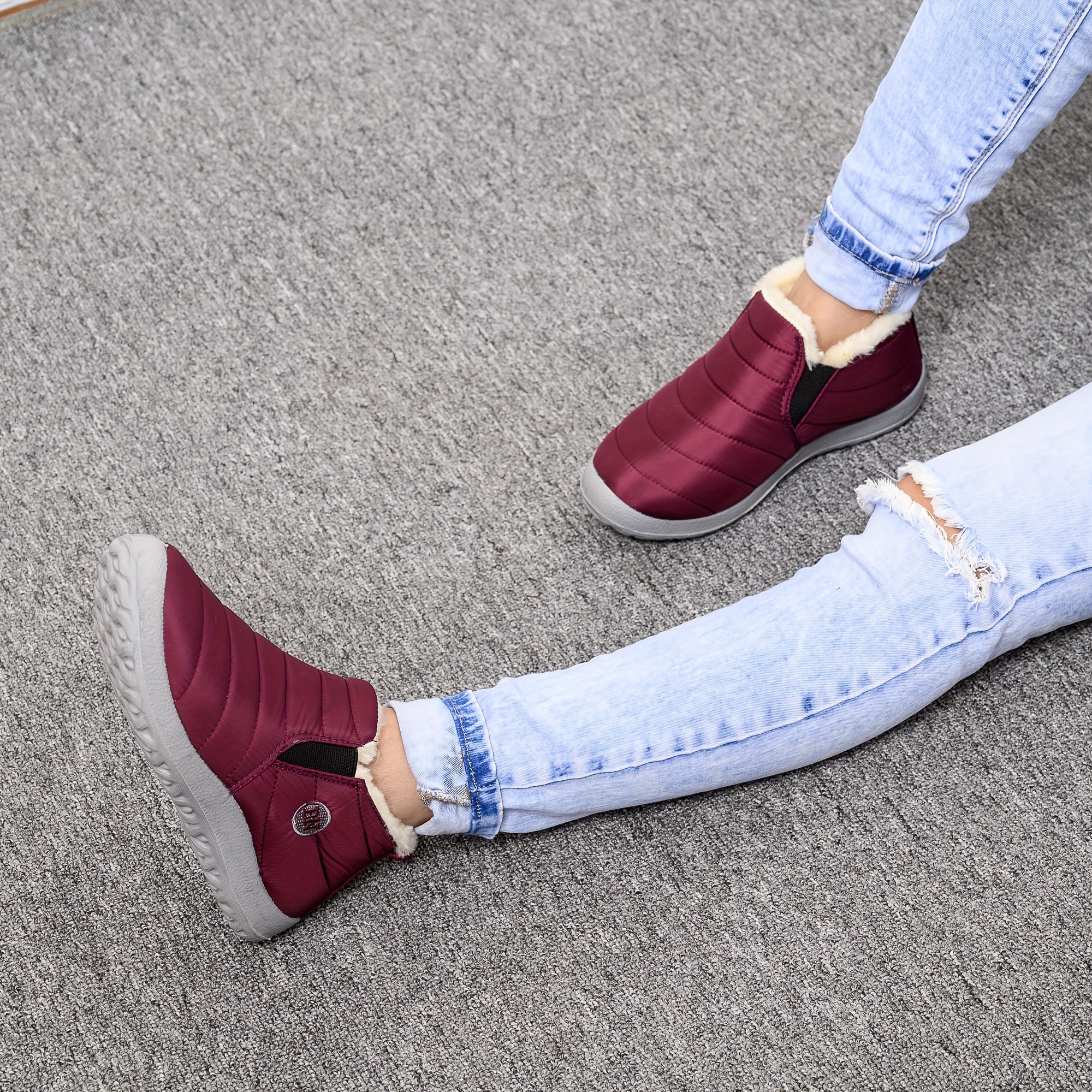 Women's Winter Snow Shoes Non-slip Wear-resistant Thickened Warm Ankle Shoes