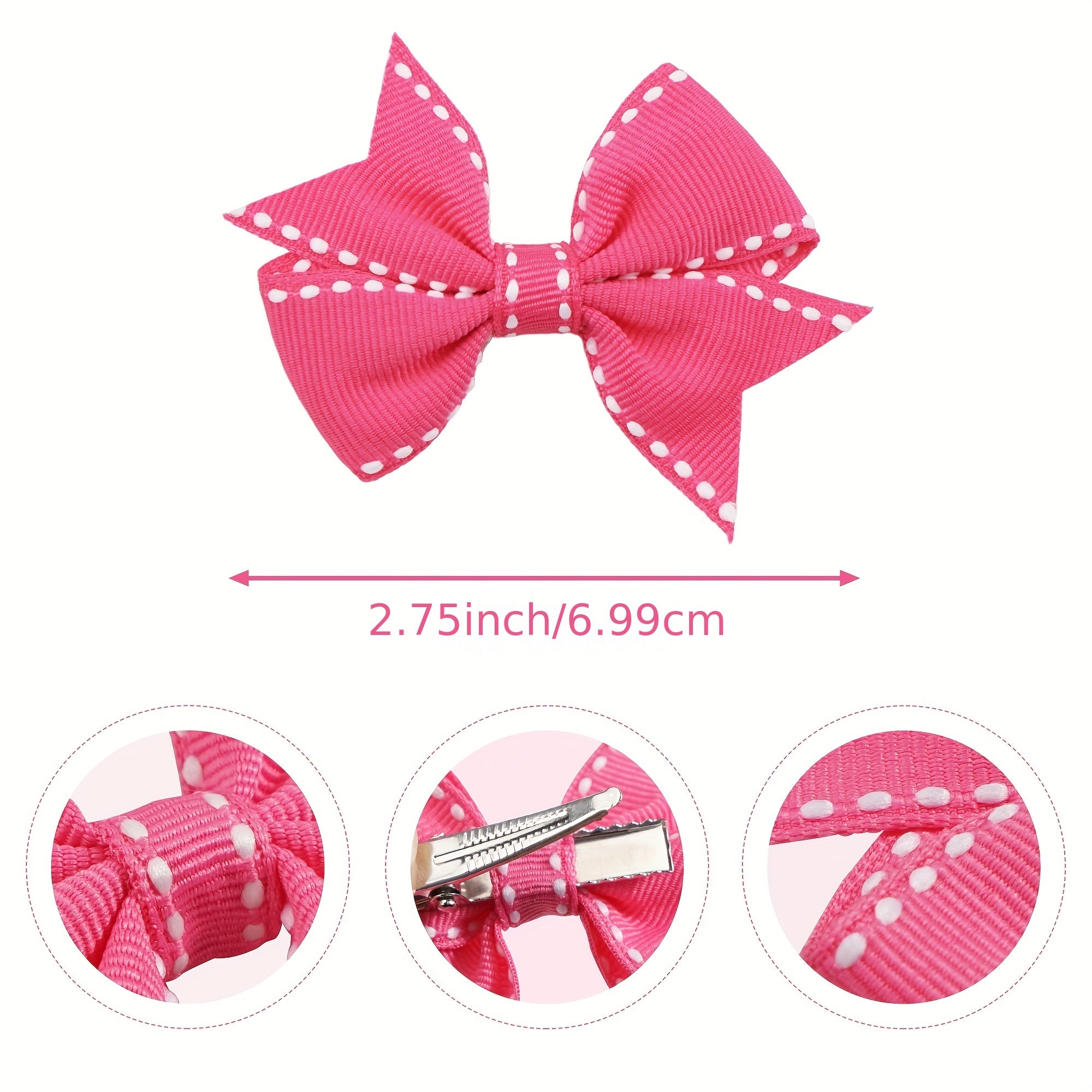 Solid Bow Duck Billed Clip Hair Clip for Toddlers