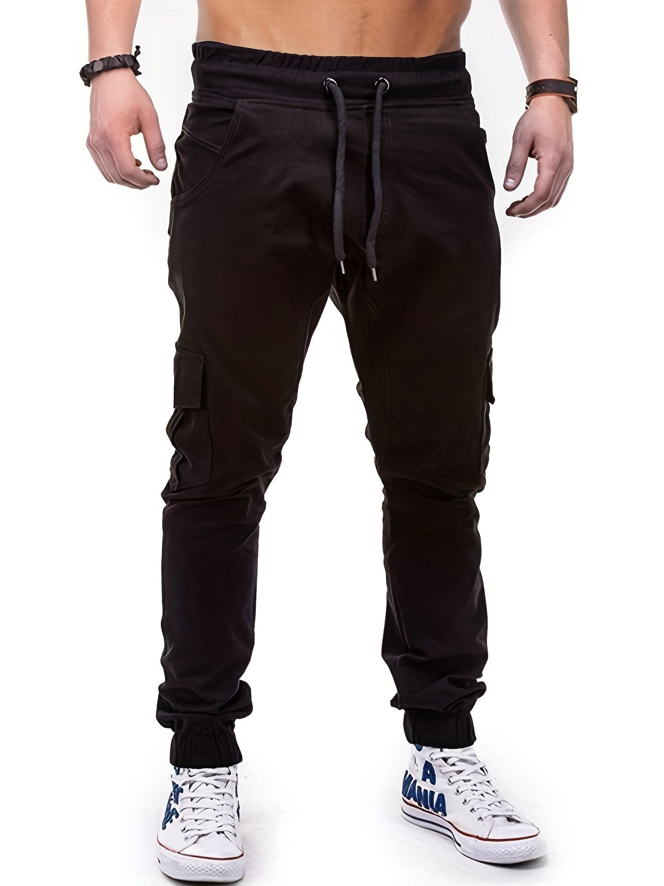 Men's Drawstring Cargo Jogger Pants