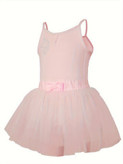 Girls Cotton Sleeveless Tutu Ballet Dress Dance Leotard