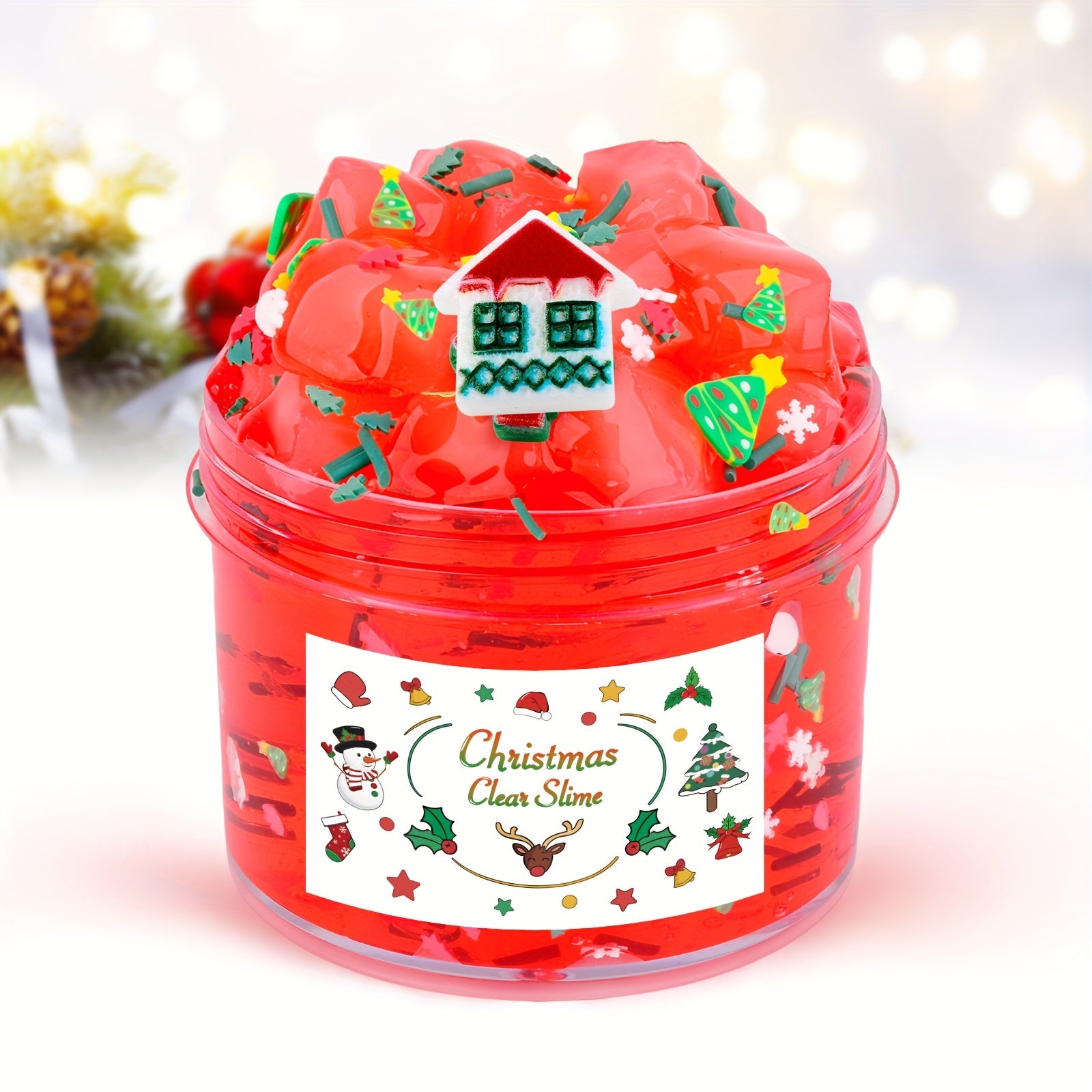 Christmas Butter Slime Soft Stretch Jelly Cube Slime for Party Favor