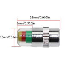 Tire Pressure Gauge Sensor with Alarm Monitoring Valve Cover