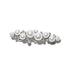 Crystal Rhinestone Pearl Hairpin Vintage Barrette Hairclip