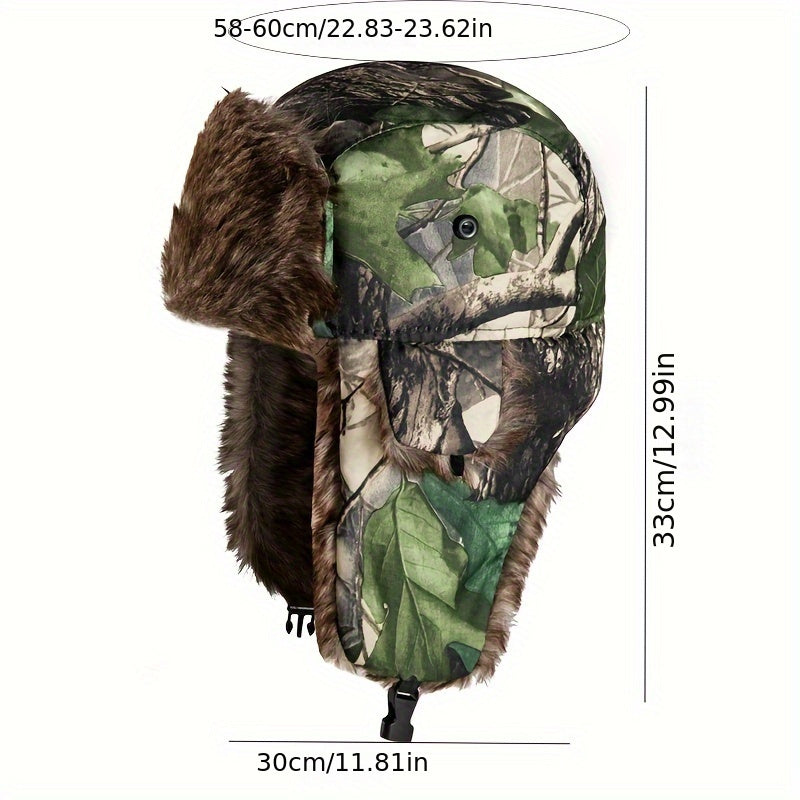 Winter Camouflage Trooper Cap Windproof Coldproof Cycling Hat
