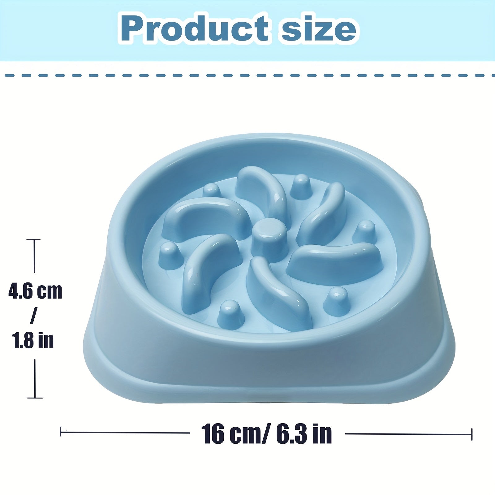 Slow Feeder Non-choking Pet Bowl for Dog Anxiety Relief