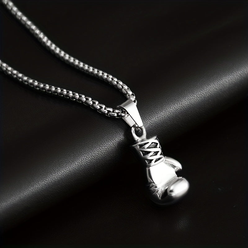 Hip Hop Boxing Gloves Charm Golden Silver Plated Vintage Victory Pendant
