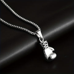 Hip Hop Boxing Gloves Charm Golden Silver Plated Vintage Victory Pendant