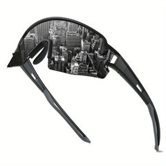 Men's Big Frame Glasses Outdoor Sports Skiing Riding Sunglasses UV400