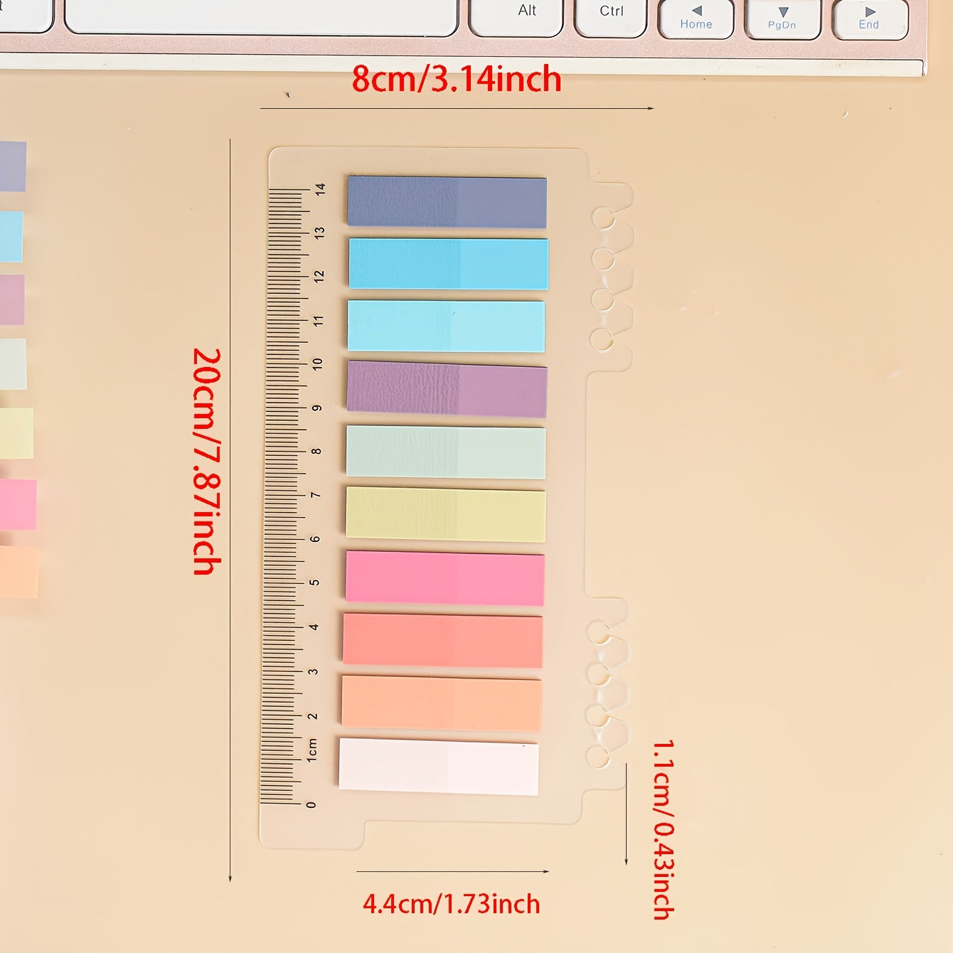 200 Sheets PET Sticky Notes Index Stickers - Office Student Supplies