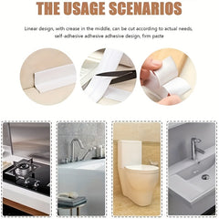 Waterproof Bathroom Sealing Strip Tape PVC Self Adhesive Wall Sticker
