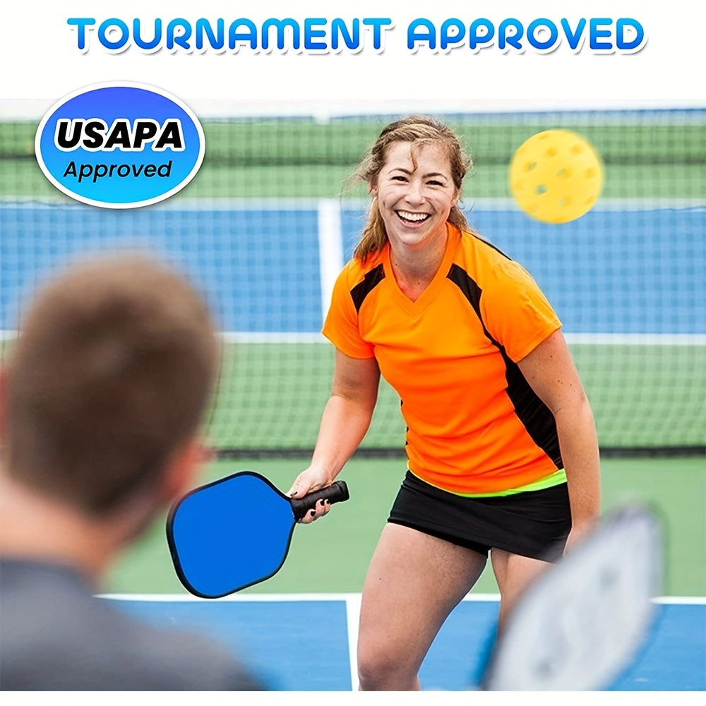 40 Hole Pickleballs for Outdoor Indoor Play USAPA Regulations 4-Pack
