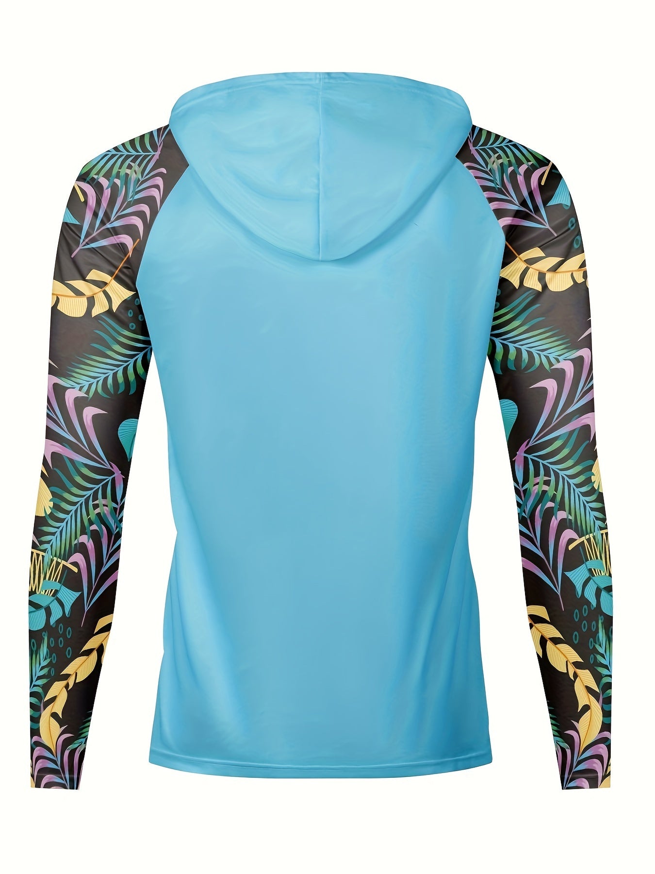 Men's Colorful Raglan Sleeve UPF 50 Sun Protection Hoodie Long Sleeve