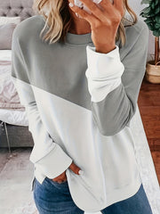 Casual Crew Neck Sweatshirt for Spring & Fall Women's Clothing